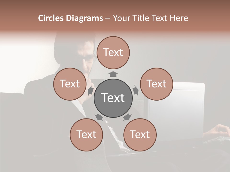 Boy Access Office PowerPoint Template