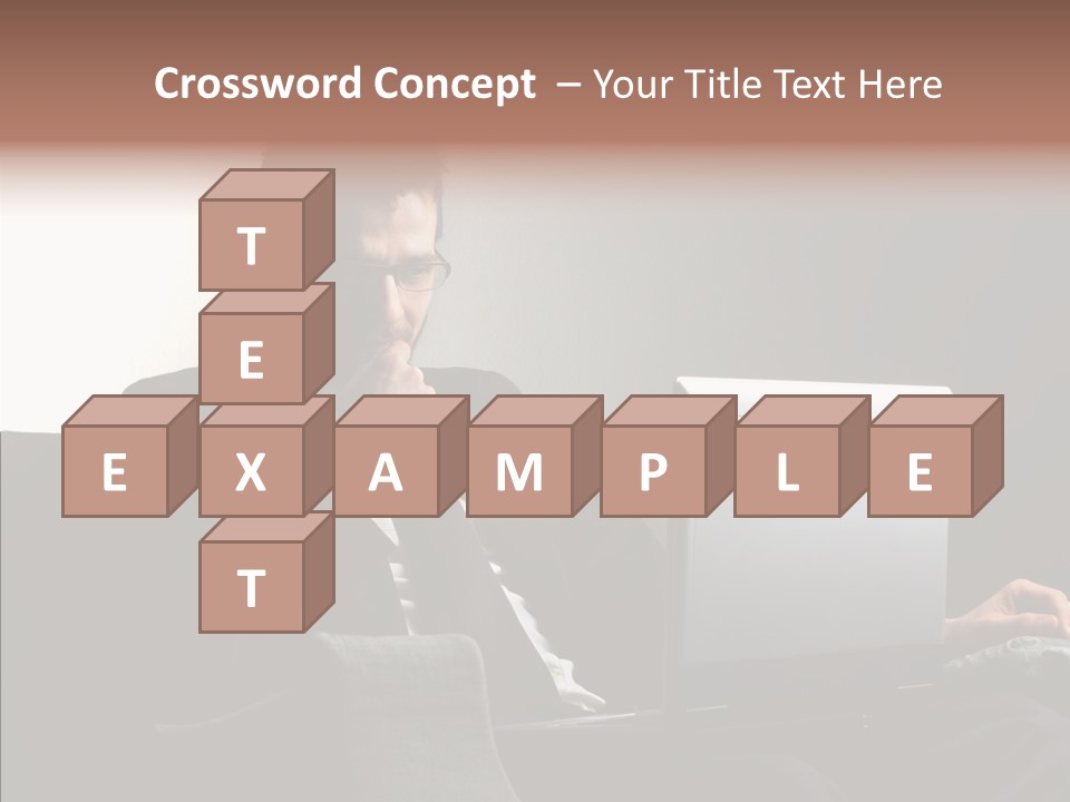 Boy Access Office PowerPoint Template