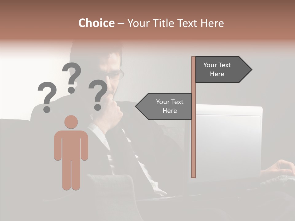 Boy Access Office PowerPoint Template