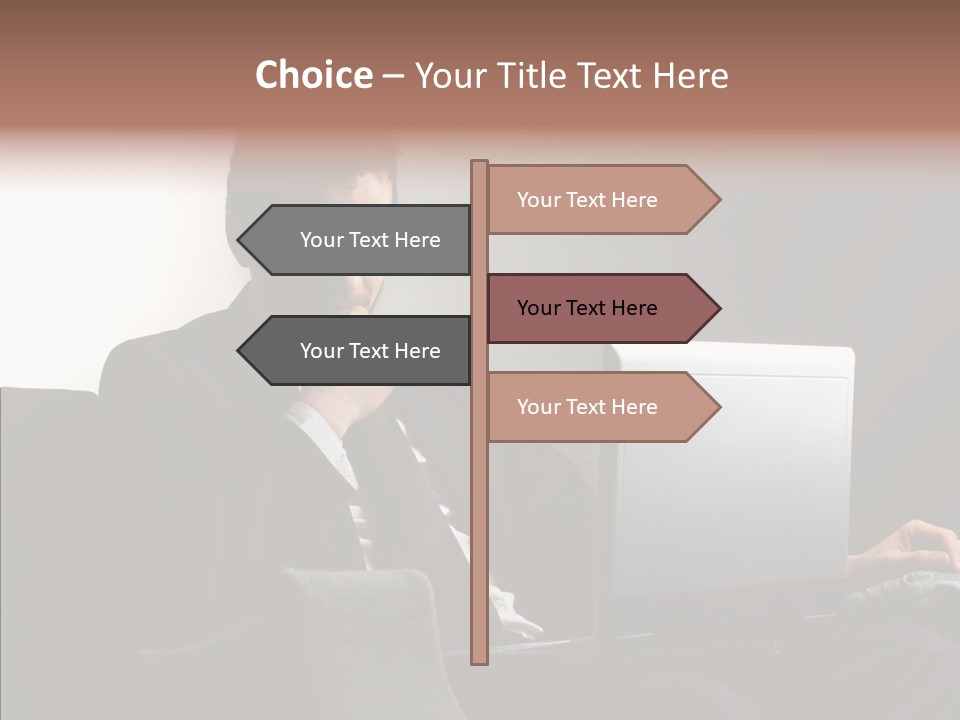 Boy Access Office PowerPoint Template