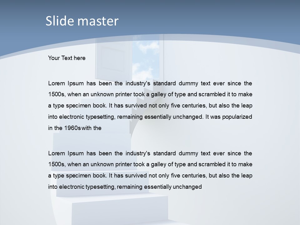 Way Space Cloud PowerPoint Template