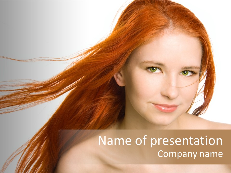 Perfection Glamor Portrait PowerPoint Template