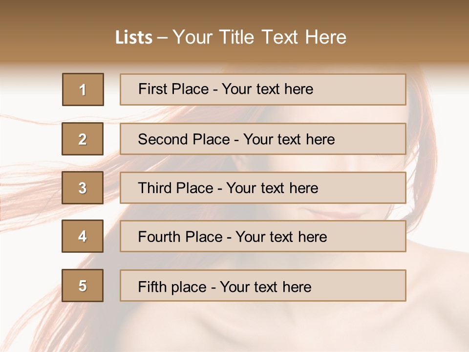 Perfection Glamor Portrait PowerPoint Template