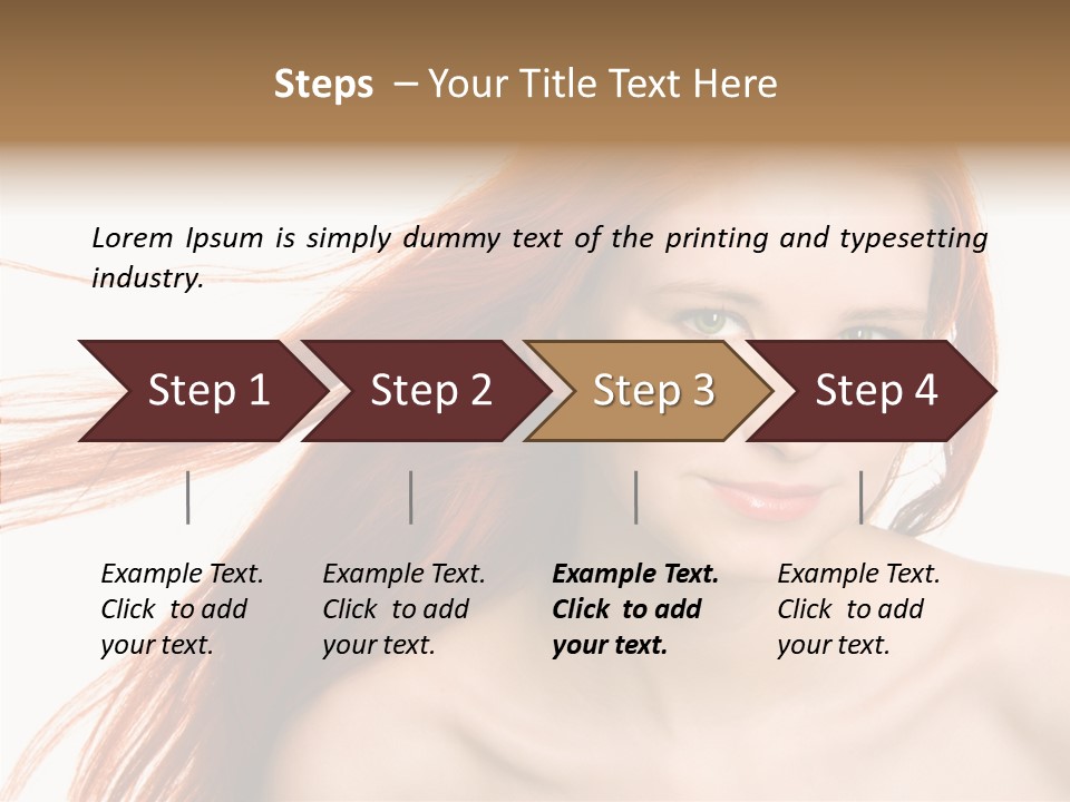 Perfection Glamor Portrait PowerPoint Template