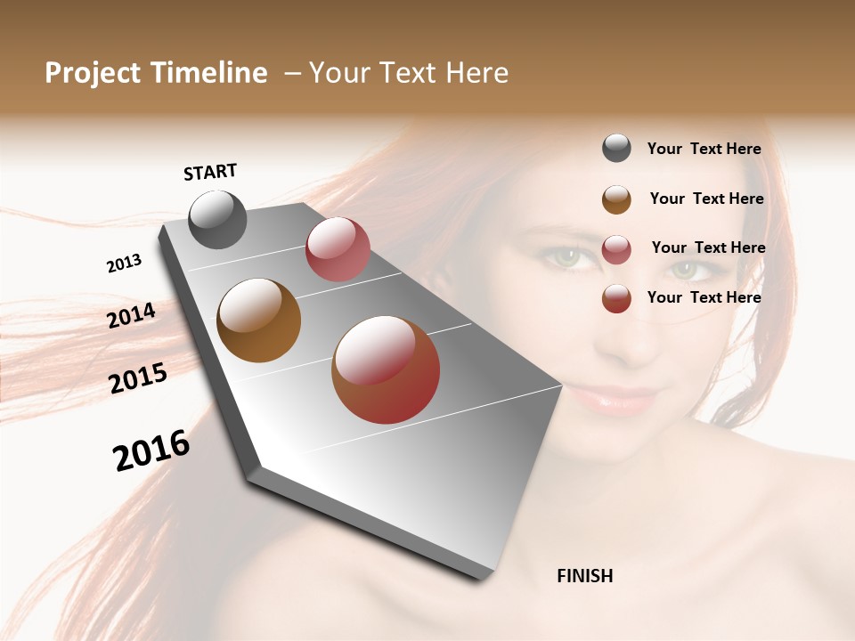 Perfection Glamor Portrait PowerPoint Template