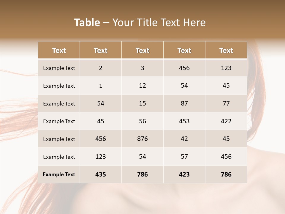 Perfection Glamor Portrait PowerPoint Template