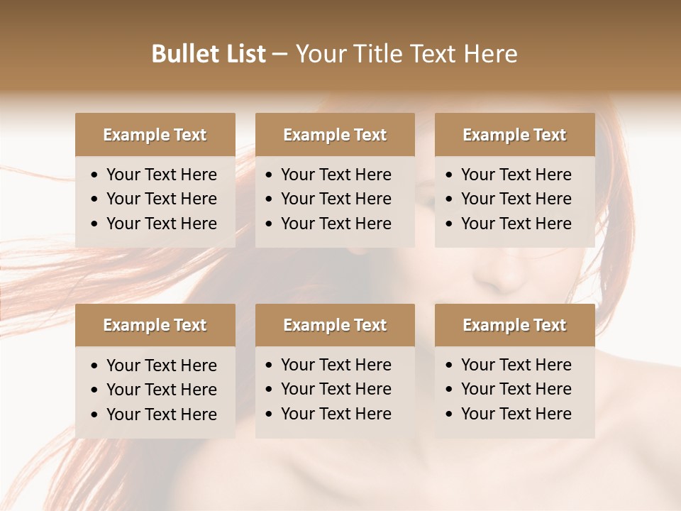 Perfection Glamor Portrait PowerPoint Template