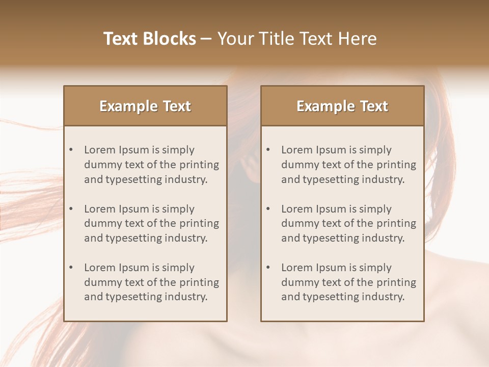 Perfection Glamor Portrait PowerPoint Template