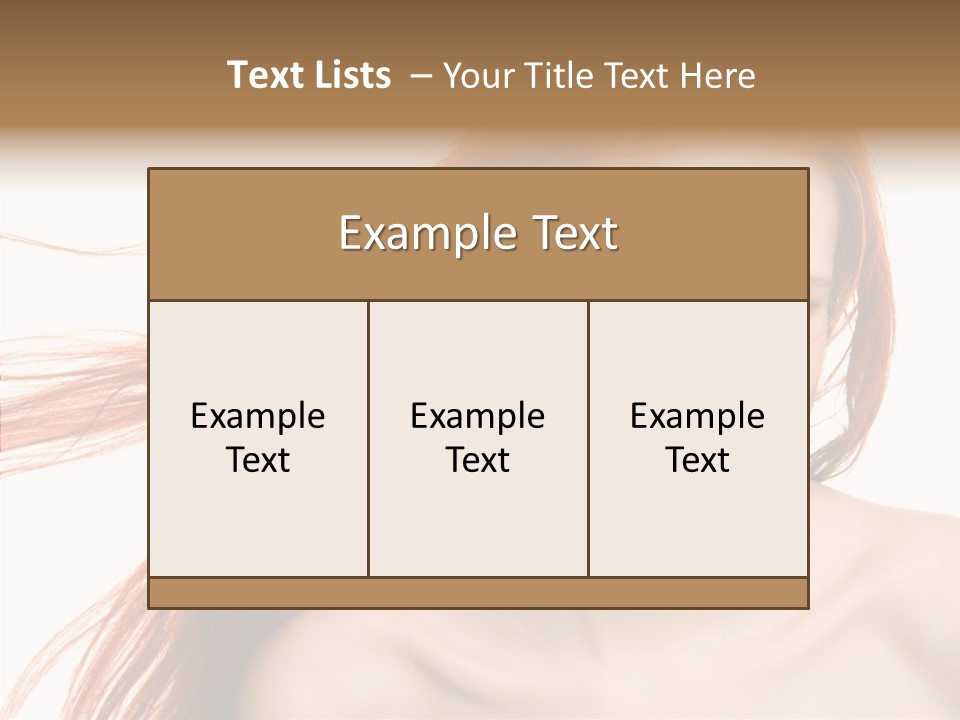 Perfection Glamor Portrait PowerPoint Template