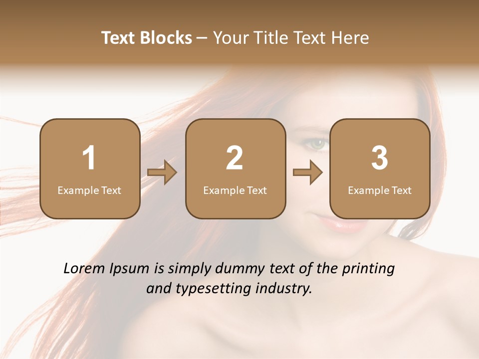 Perfection Glamor Portrait PowerPoint Template