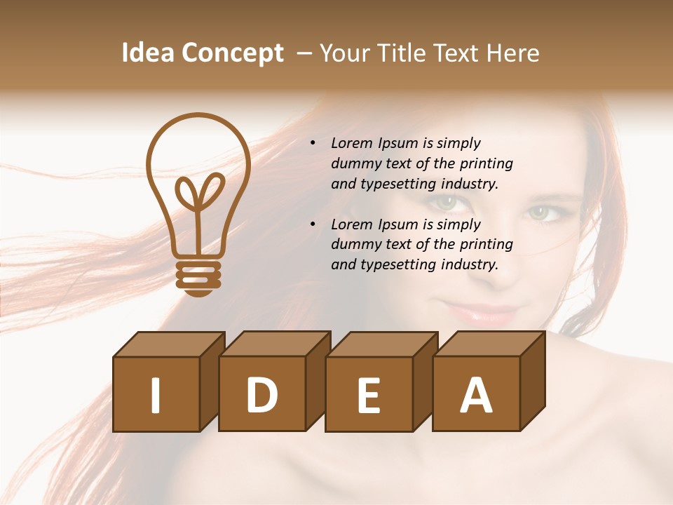 Perfection Glamor Portrait PowerPoint Template