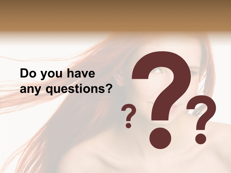 Perfection Glamor Portrait PowerPoint Template