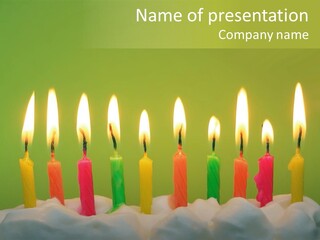 Celebration Cumplea Geburtstag PowerPoint Template