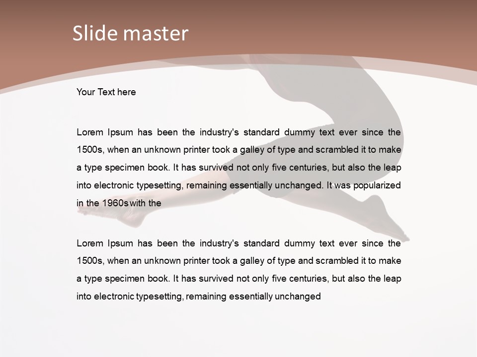 Dancer Beautiful Fashion PowerPoint Template