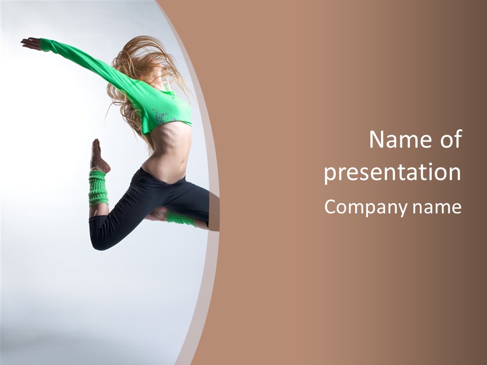 Balance Skill Aerobics PowerPoint Template