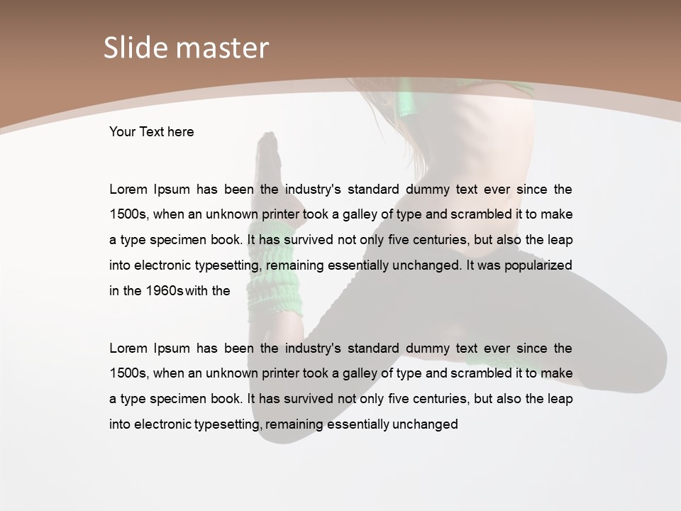 Balance Skill Aerobics PowerPoint Template