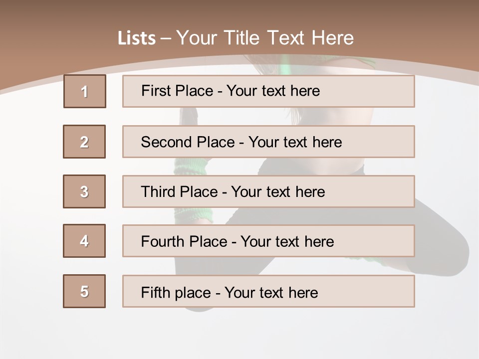 Balance Skill Aerobics PowerPoint Template