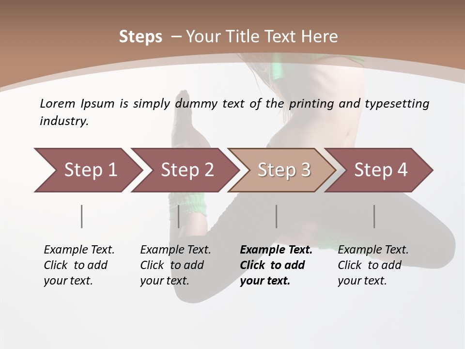 Balance Skill Aerobics PowerPoint Template