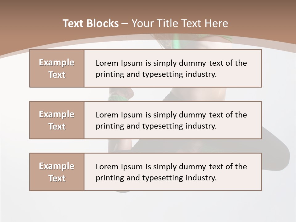 Balance Skill Aerobics PowerPoint Template