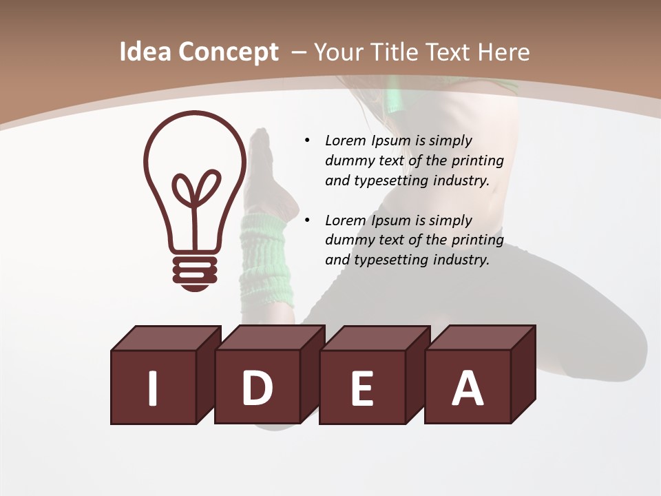 Balance Skill Aerobics PowerPoint Template