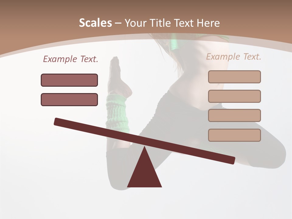 Balance Skill Aerobics PowerPoint Template