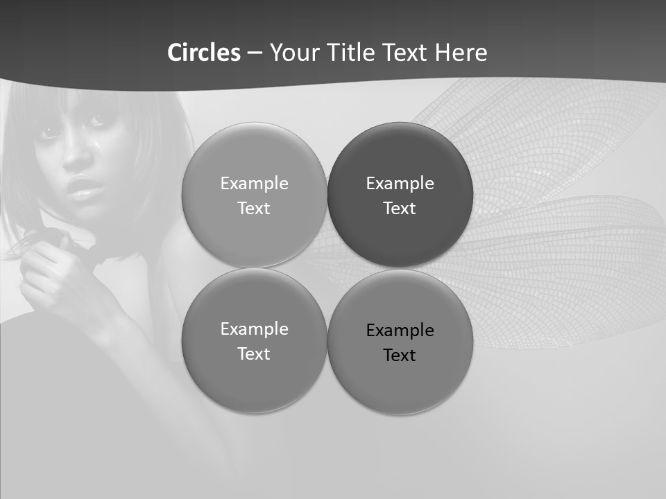 Women Artificial Faeries PowerPoint Template