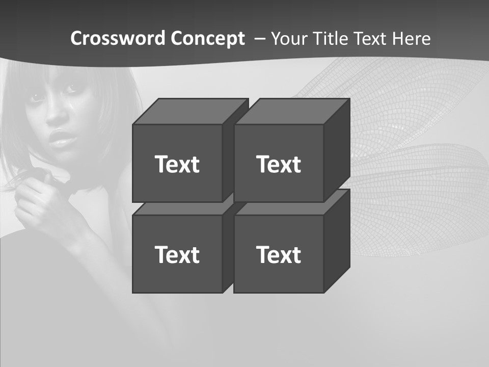 Women Artificial Faeries PowerPoint Template