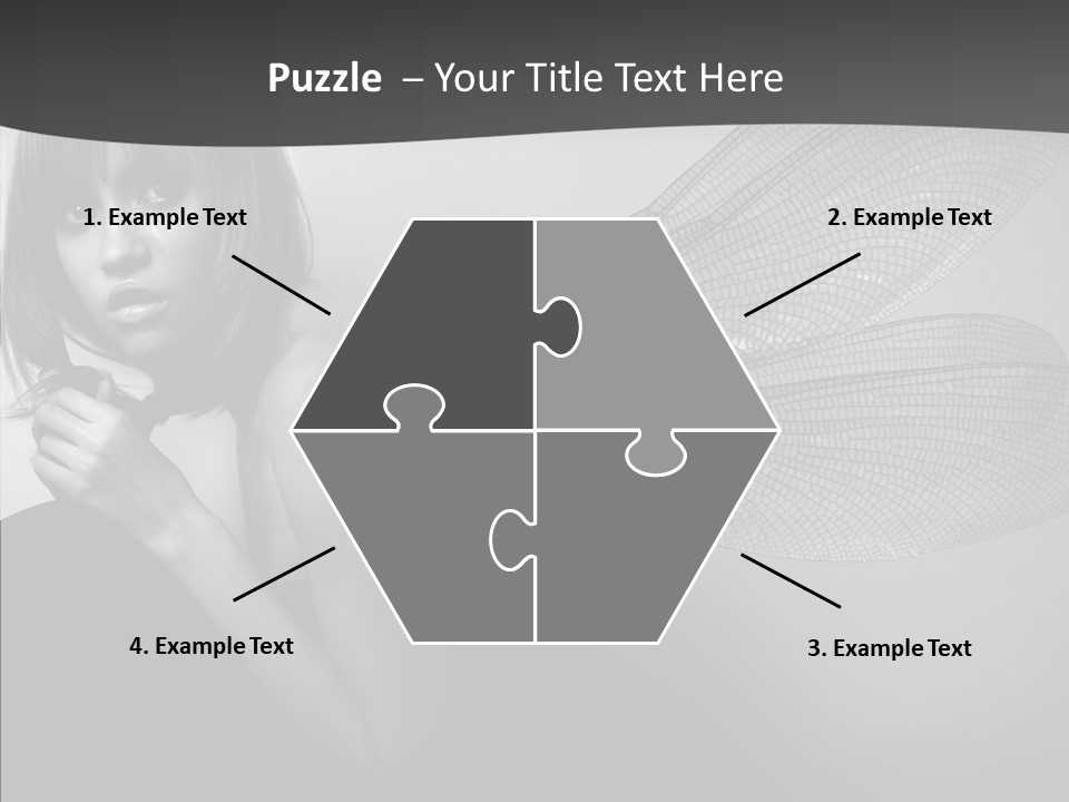 Women Artificial Faeries PowerPoint Template