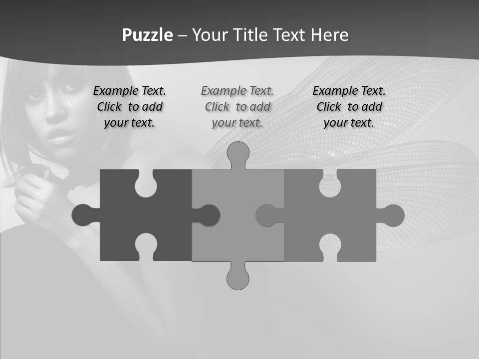 Women Artificial Faeries PowerPoint Template