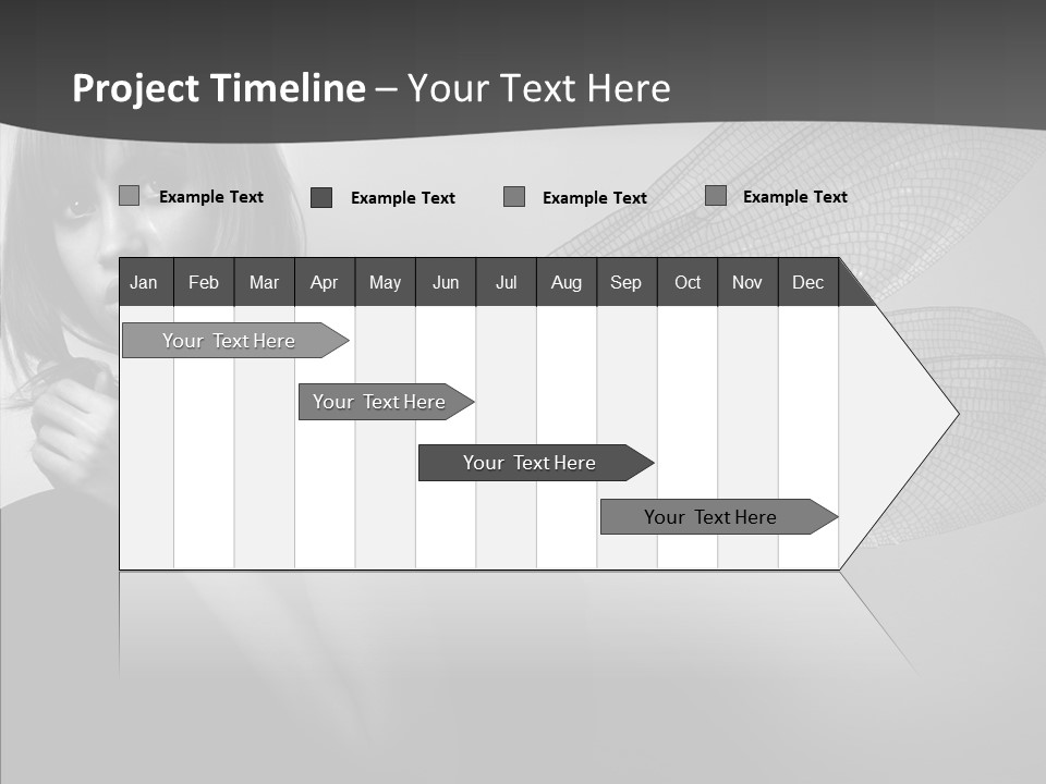 Women Artificial Faeries PowerPoint Template