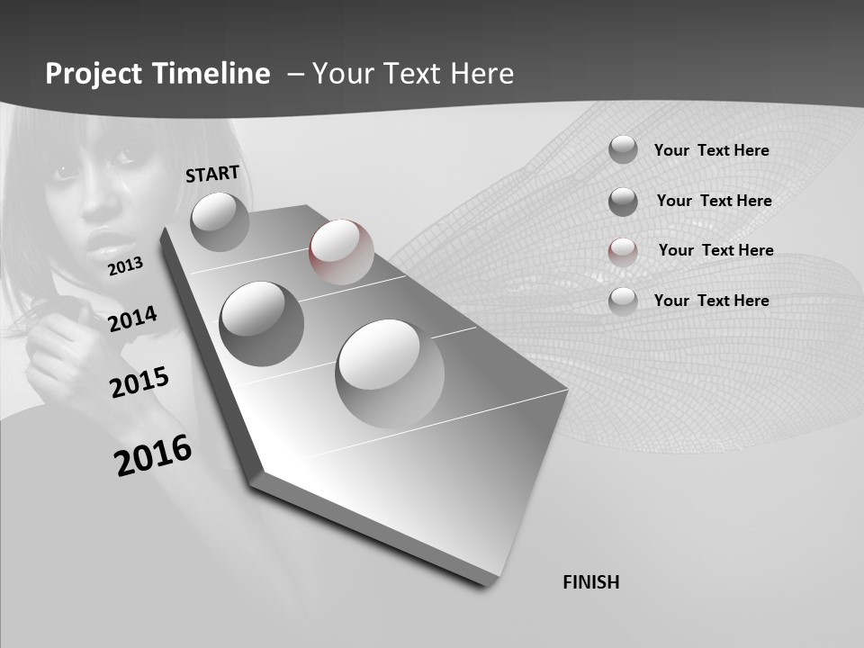 Women Artificial Faeries PowerPoint Template