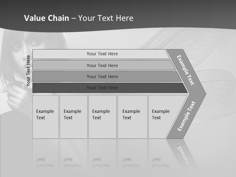 Women Artificial Faeries PowerPoint Template