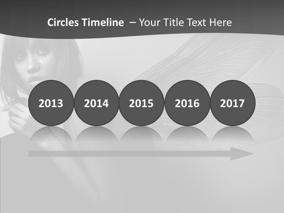 Women Artificial Faeries PowerPoint Template