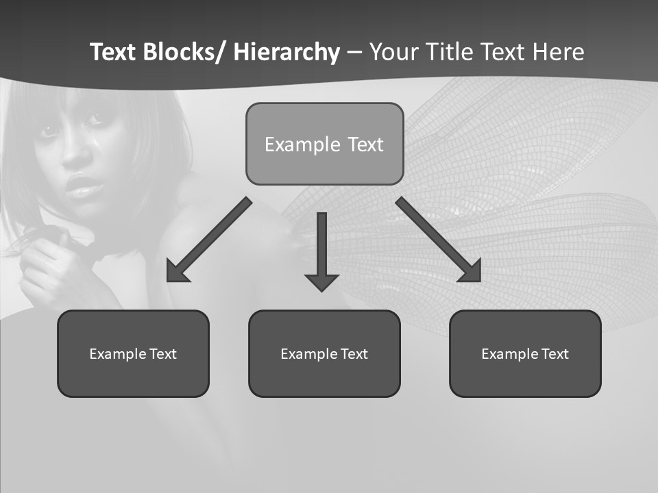 Women Artificial Faeries PowerPoint Template