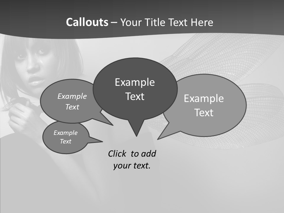 Women Artificial Faeries PowerPoint Template