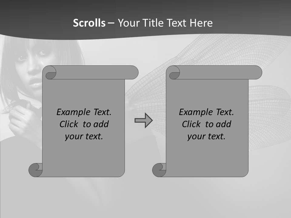 Women Artificial Faeries PowerPoint Template