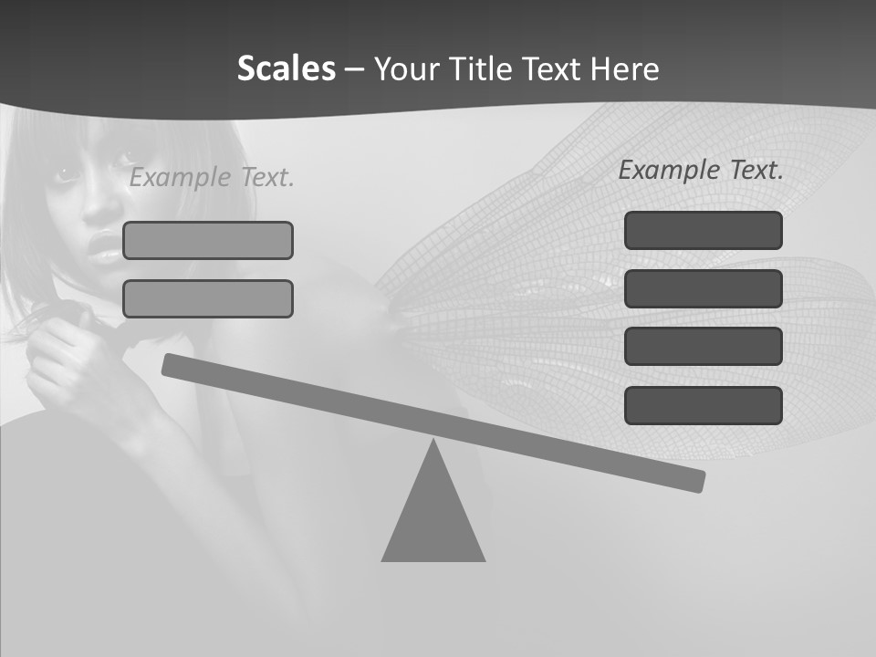 Women Artificial Faeries PowerPoint Template