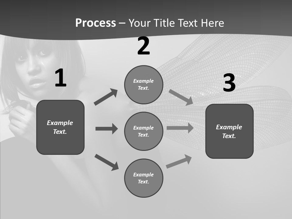 Women Artificial Faeries PowerPoint Template
