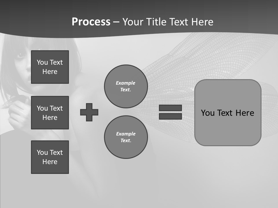 Women Artificial Faeries PowerPoint Template
