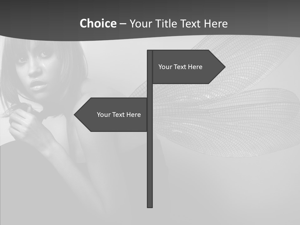 Women Artificial Faeries PowerPoint Template