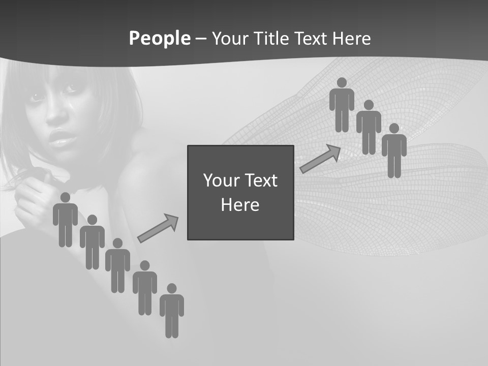 Women Artificial Faeries PowerPoint Template