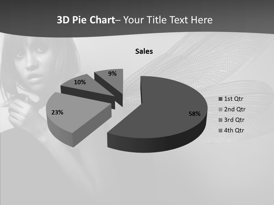 Women Artificial Faeries PowerPoint Template