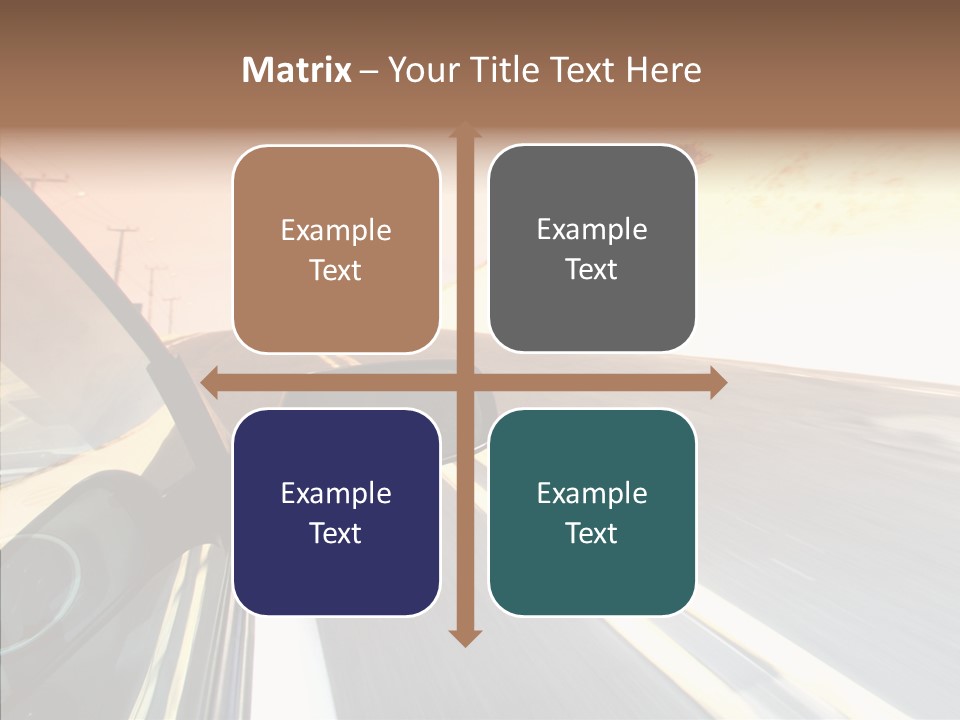 Automobile Futuristic Hill PowerPoint Template