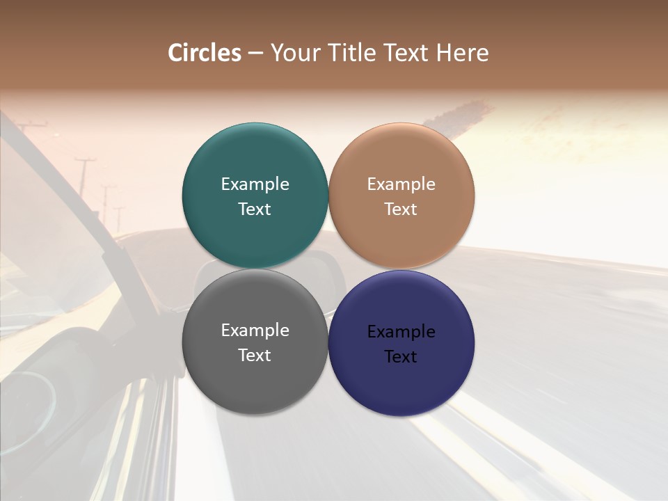 Automobile Futuristic Hill PowerPoint Template