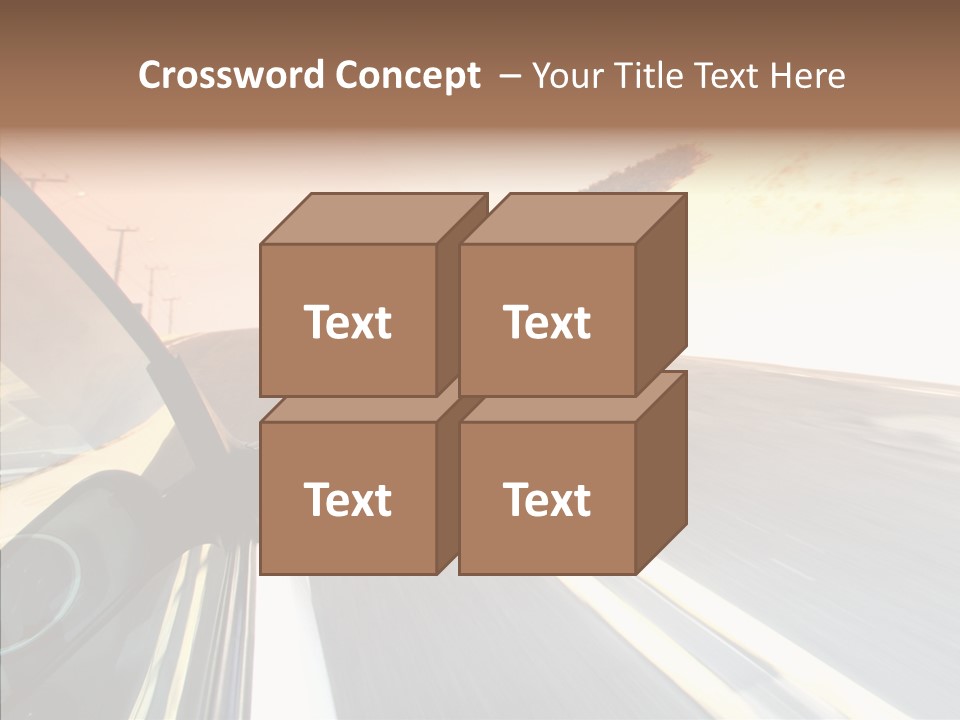 Automobile Futuristic Hill PowerPoint Template