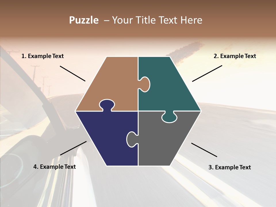 Automobile Futuristic Hill PowerPoint Template