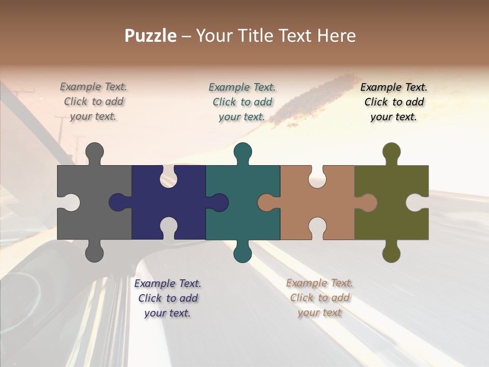 Automobile Futuristic Hill PowerPoint Template