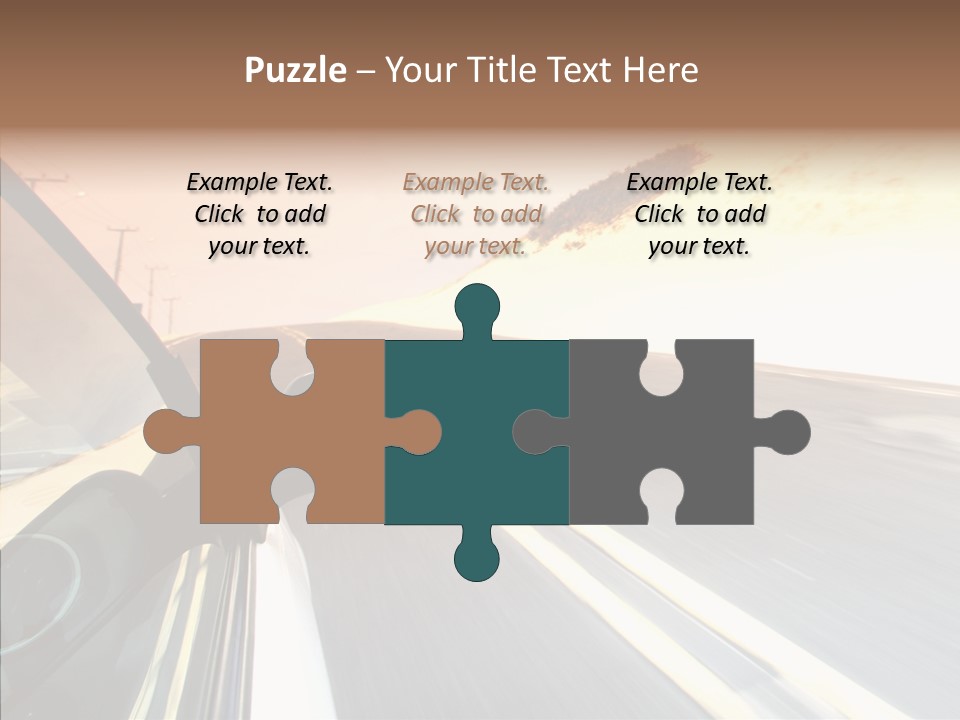 Automobile Futuristic Hill PowerPoint Template