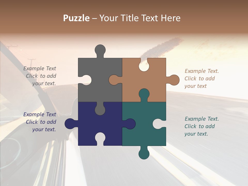 Automobile Futuristic Hill PowerPoint Template