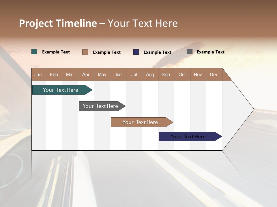 Automobile Futuristic Hill PowerPoint Template